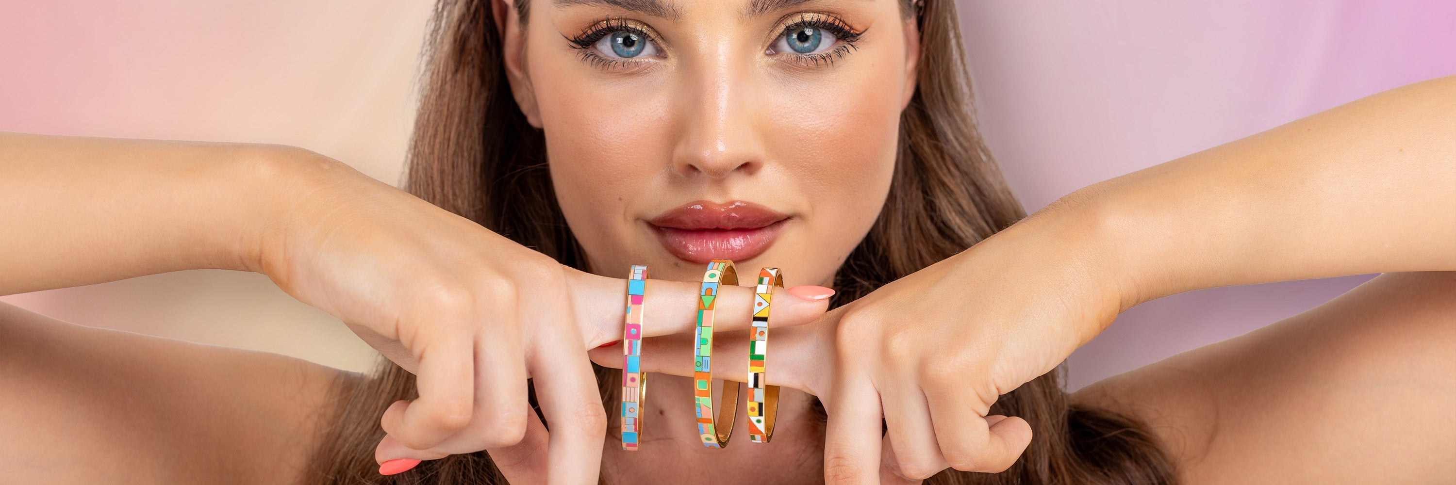 LIDNM ONLINE STORE / Llife 14KGP ONDULATION BANGLE